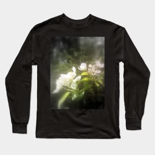 apple blossoms #2, focal black and white Long Sleeve T-Shirt